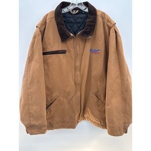 Men's XL Dunbrooke Kings Express Quilted Lined Brown Canvas Work Jacket